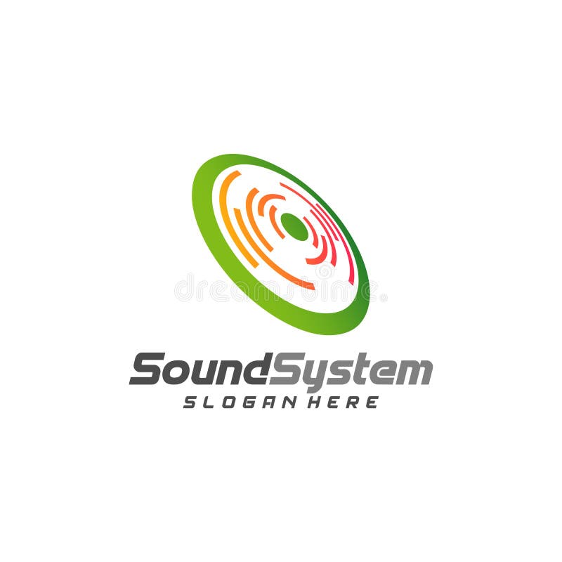 Sound System Logo Design Vector, Sound Logo Template, Concept Design
