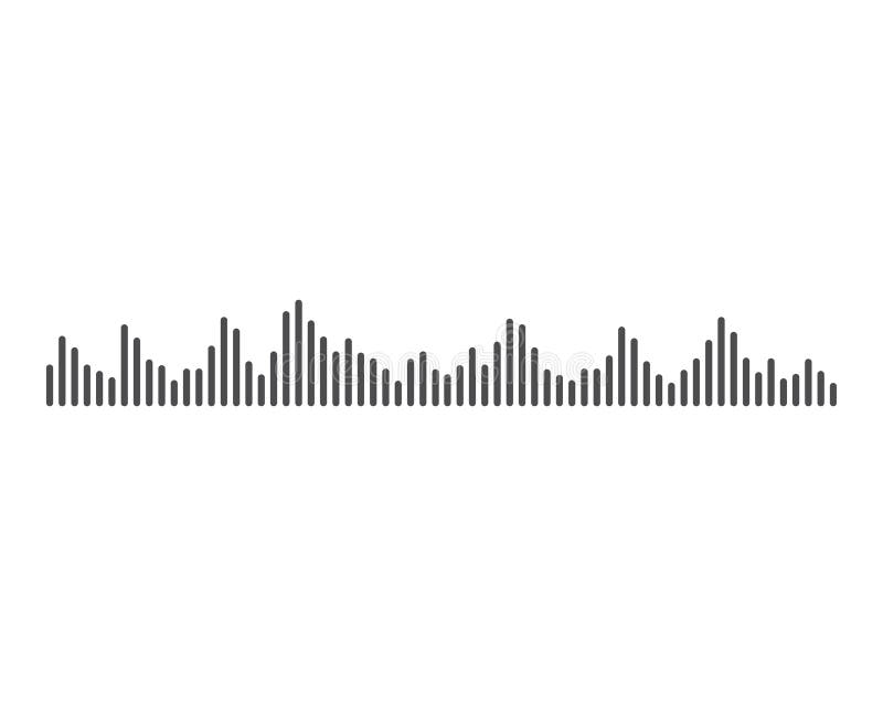 Sound Wave Music Logo Vector Stock Vector - Illustration of black ...