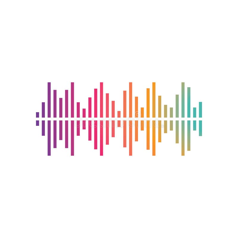 Sound Wave Music Logo Vector Stock Vector - Illustration of track,  background: 153446773