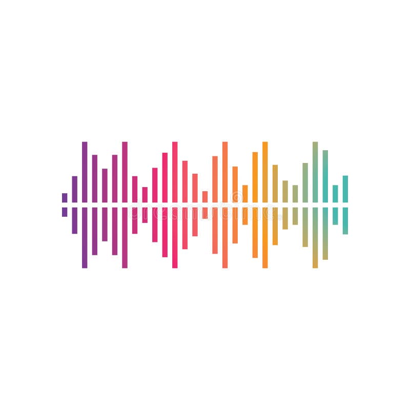 Sound Wave Music Logo Vector Stock Vector - Illustration of track