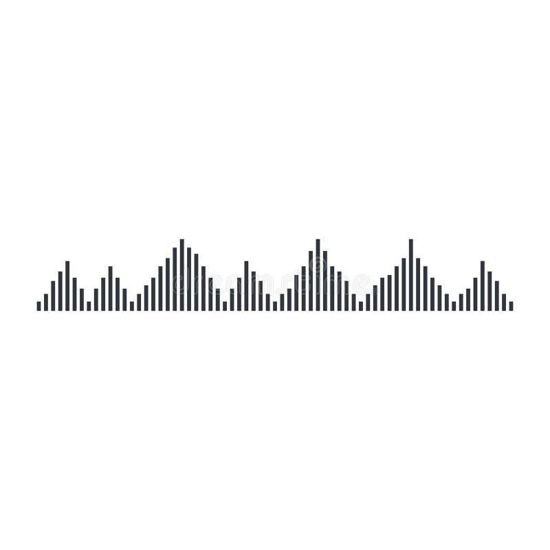 Sound wave vector icon stock vector. Illustration of song - 175109116