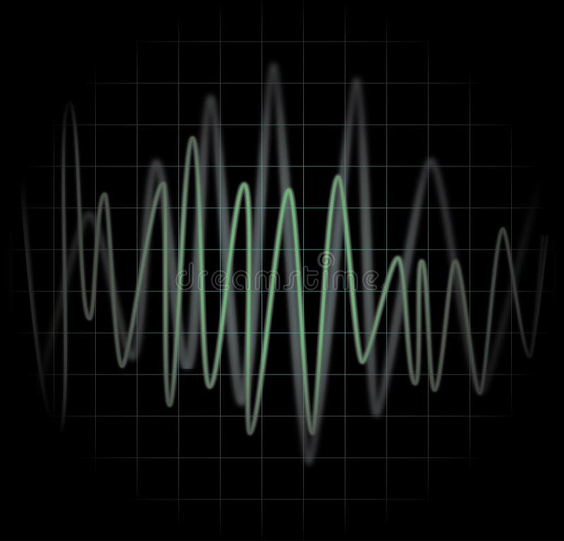 Sound waves vector illustration