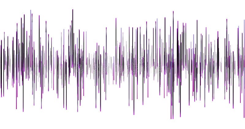 Sound Waves Height Background. Music And Audio Light Waves Banner
