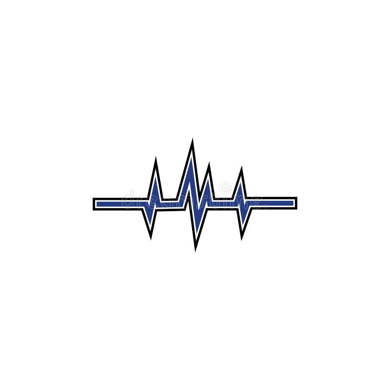 Sound waves vector illustration design stock images