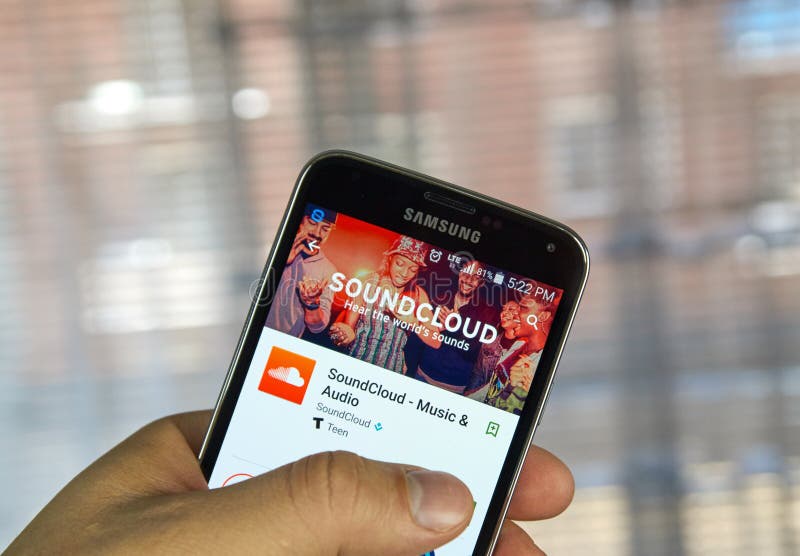Soundcloud app стоковая фотография rf Soundcloud app стоковая фотография rf