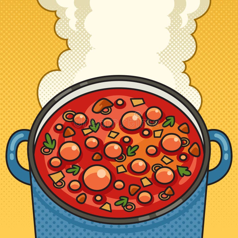 Realistic Pot Soup Stock Illustrations – 379 Realistic Pot Soup Stock ...