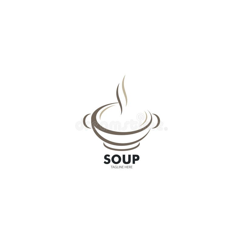 Soup Logo Vector Icon Template Stock Vector Illustration of menu