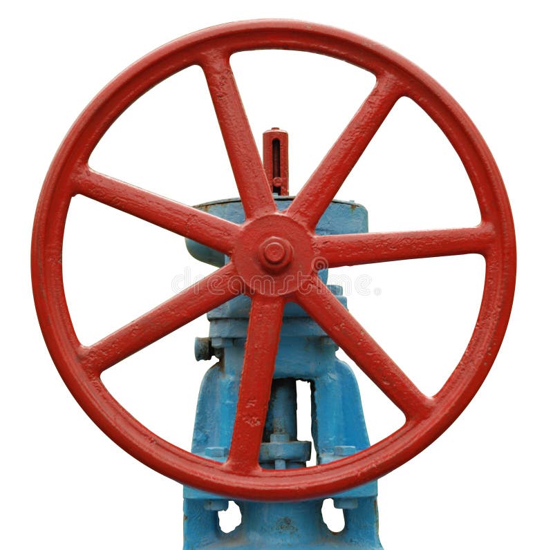 Vanne industrielle isolée image libre de droits