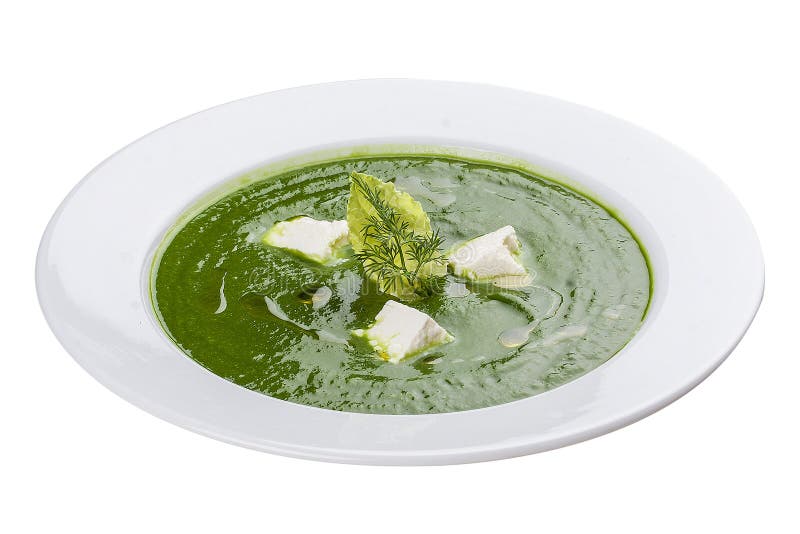 Soupe crème avec le brocoli photographie stock libre de droits Soupe crème avec le brocoli photographie stock libre de droits