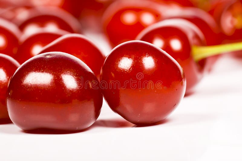 Sour Cherries stock photo. Image of curved, organic, 9945242