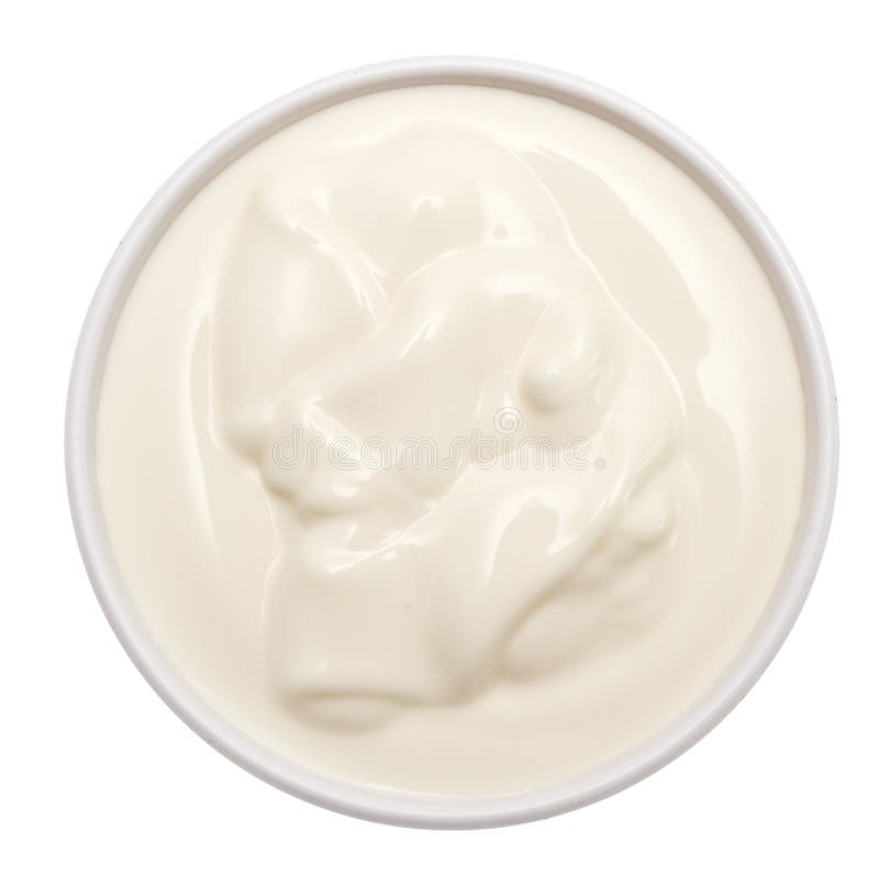 Sour cream in bowl royalty free stock image Sour cream in bowl royalty free stock image