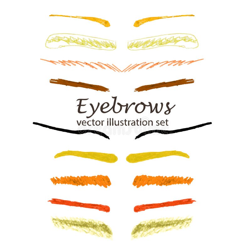 Sourcils de croquis illustration de vecteur Sourcils de croquis illustration de vecteur