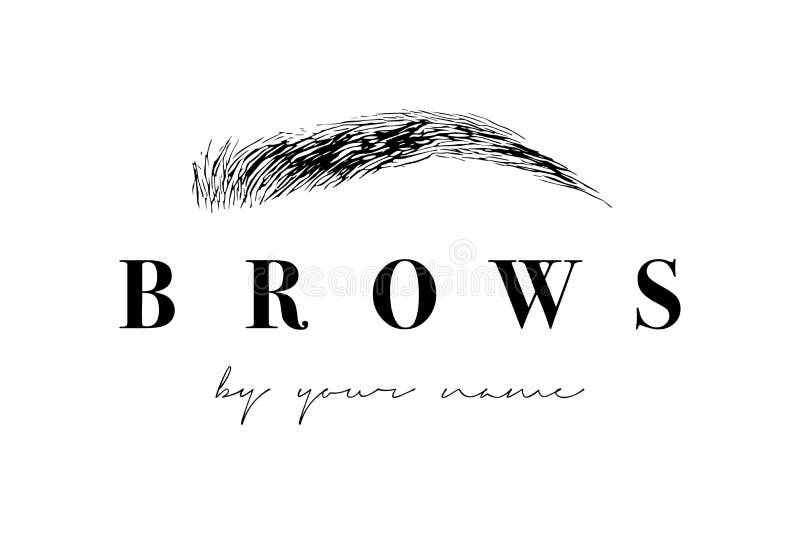 Sourcils de dessin de belle main de vecteur pour le logo du maître sur les sourcils Carte de visite professionnelle de visite illustration de vecteur Sourcils de dessin de belle main de vecteur pour le logo du maître sur les sourcils Carte de visite professionnelle de visite illustration de vecteur
