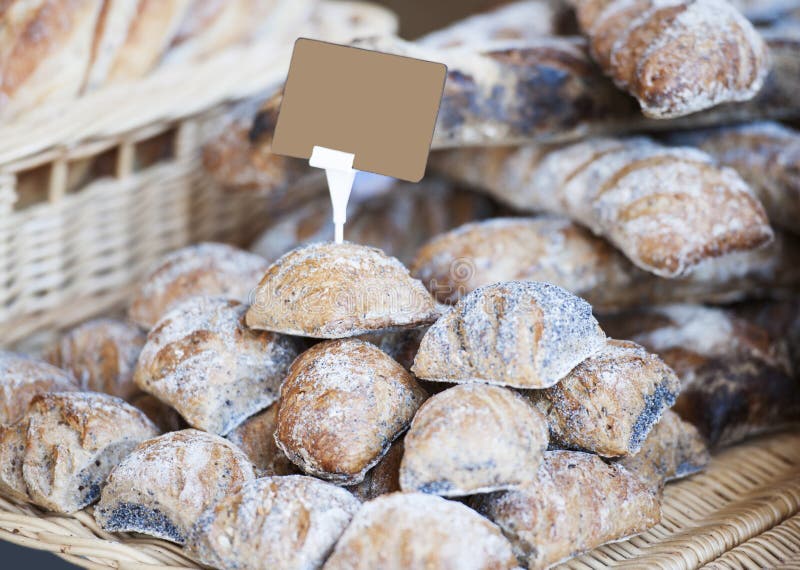 Sourdough Bread. Bakery Bread with Golden Crust Bread Stock Photo