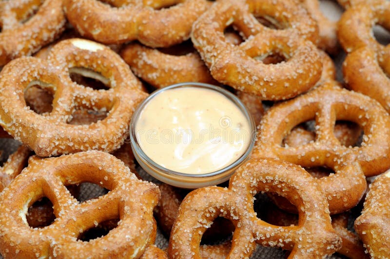 Sourdough hard pretzels stock photo. Image of junk, bakery 35215818