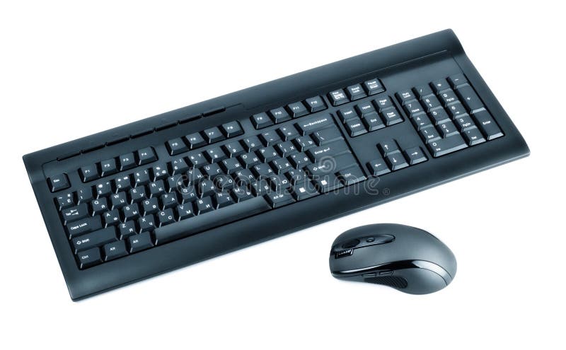 Souris et clavier sans fil image libre de droits Souris et clavier sans fil image libre de droits