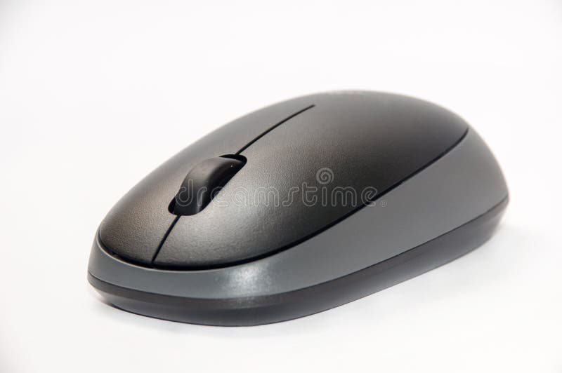 Souris sans fil noire et grise image libre de droits Souris sans fil noire et grise image libre de droits