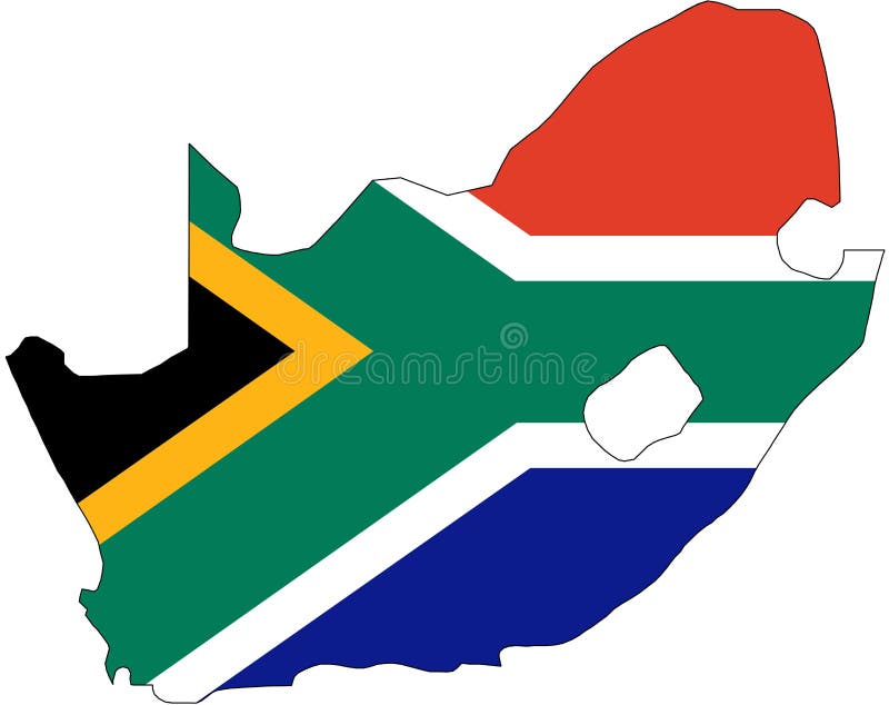 South Africa map stock vector. Illustration of district - 8967833