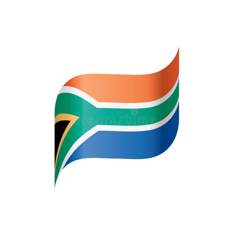 South Africa Flag, Vector Illustration Stock Vector - Illustration of