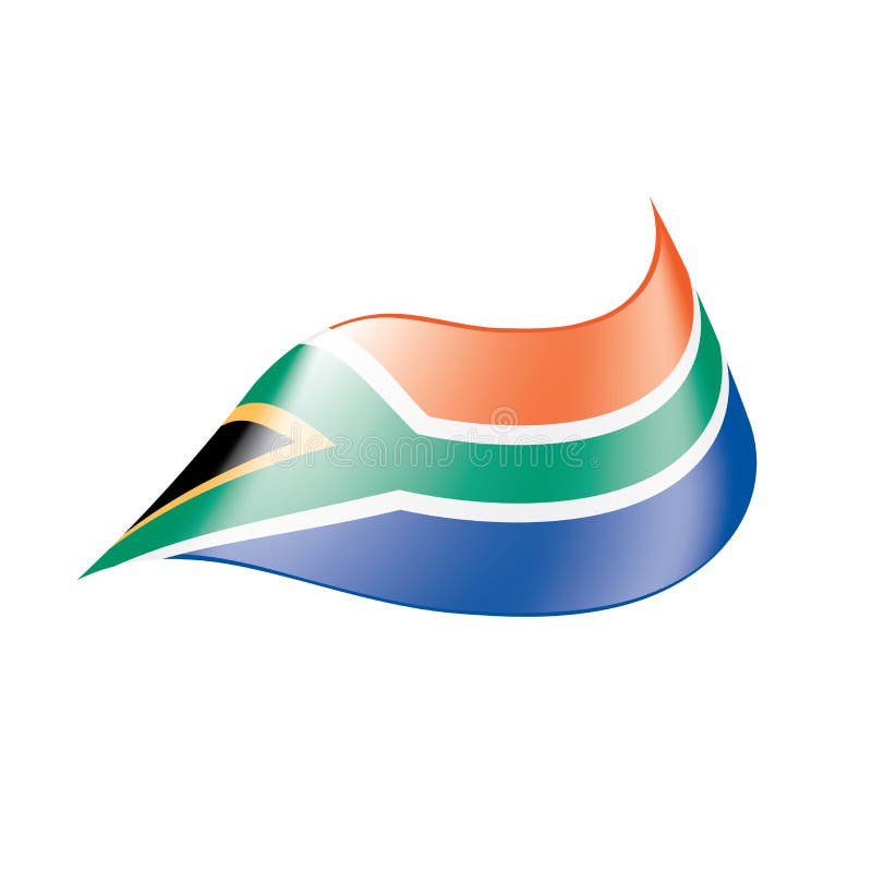 South Africa Flag, Vector Illustration Stock Vector - Illustration of