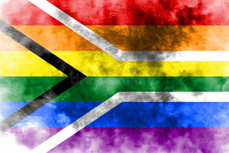 South Africa Gay Grunge Flag Lgbt Flag Stock Illustration Illustration Of Abstract
