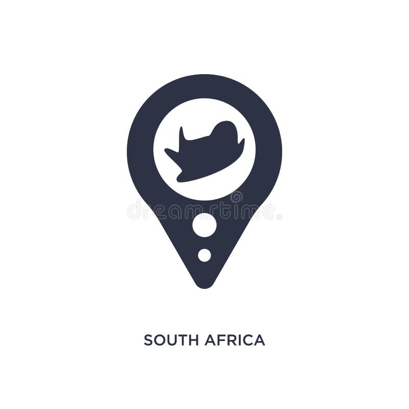 south africa icon on white background. Simple element illustration from africa concept vector illustration south africa icon on white background. Simple element illustration from africa concept vector illustration