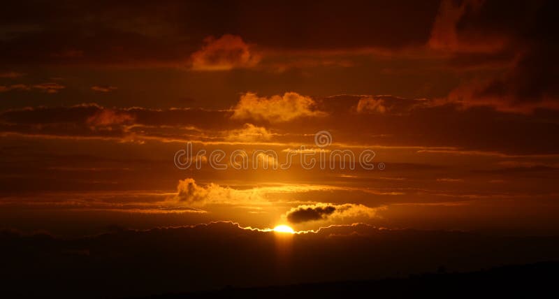 South African sunset.