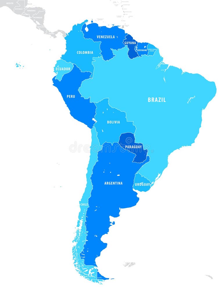 Vector Political Map Of North South America Stock Ill - vrogue.co
