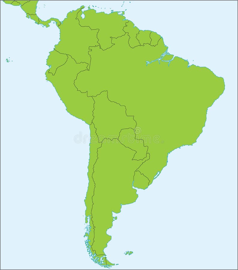 South America political map