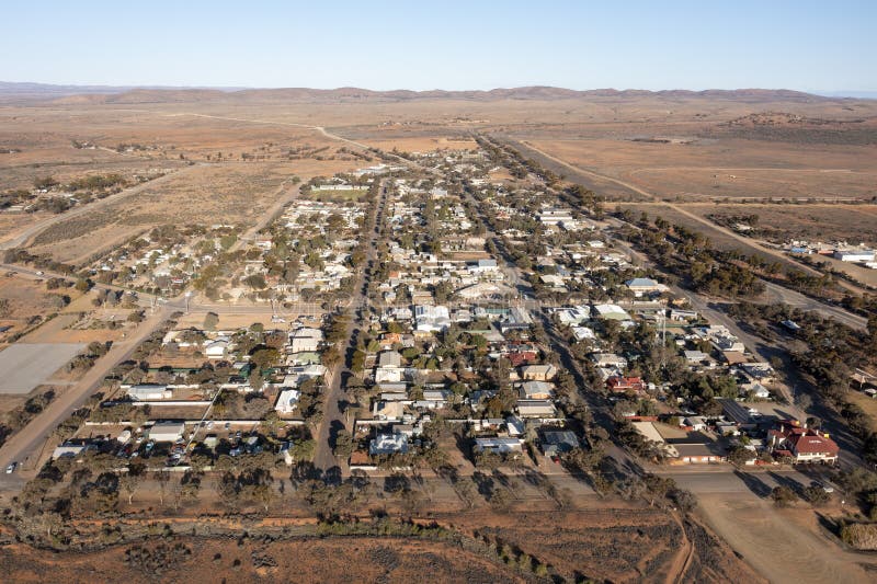 The South Australian town of Hawker. stock photos