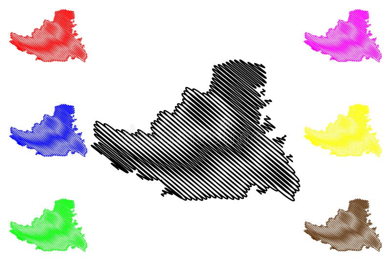 Schematic map of Vojvodina with important names of localities and