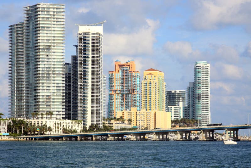 South Beach in Miami, summer day by Atlantic