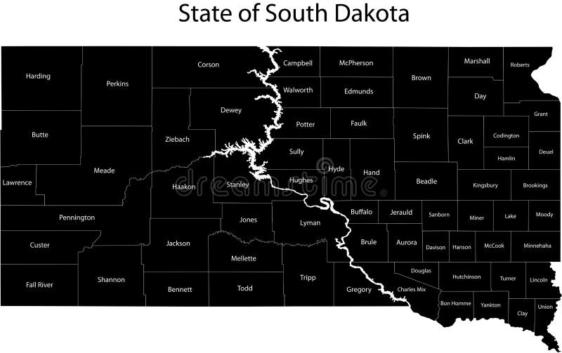South Dakota state vector illustration