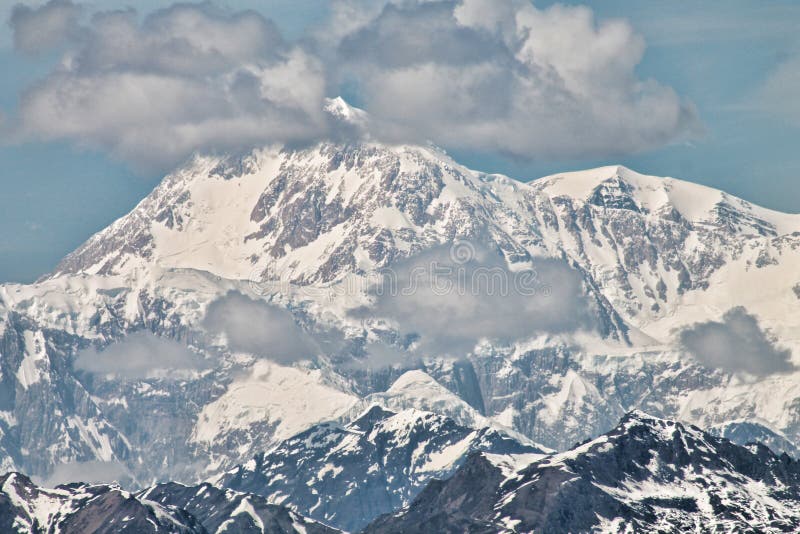 The South Face of Mt. McKinley Stock Photo - Image of freezing ...