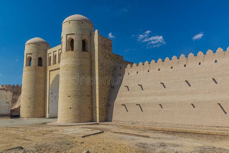 South Gate of the old town in Khiva, Uzbekist