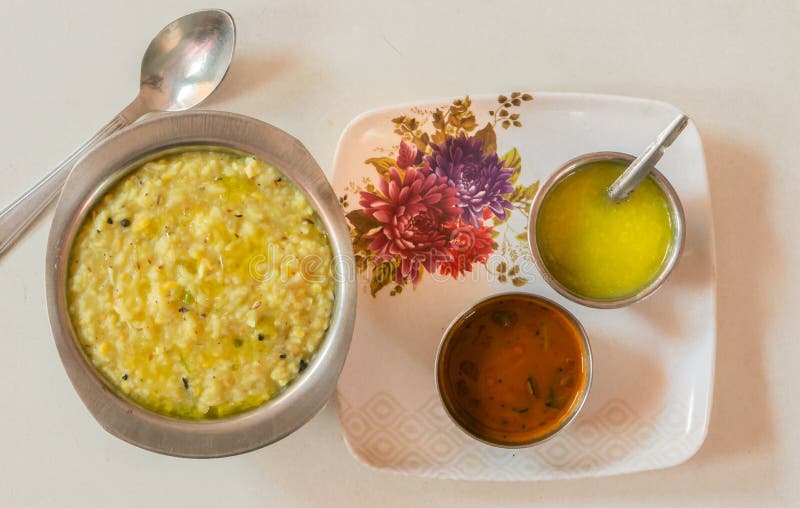 South Indian Healthy Diet Breakfast Stock Image - Image of pongal, ghee
