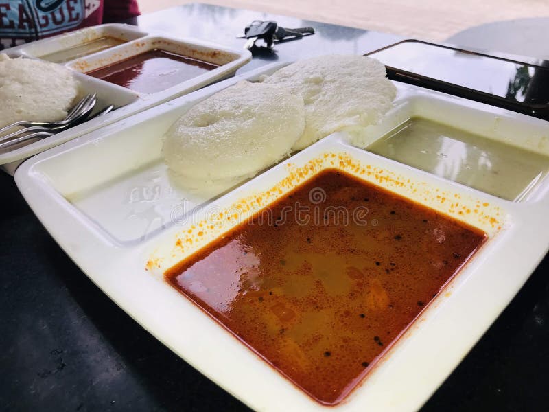 South Indian Perfect Healthy Breakfast. Stock Photo - Image of south