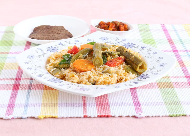 South Indian Vegetarian Mini Lunch Stock Photo - Image of closeup