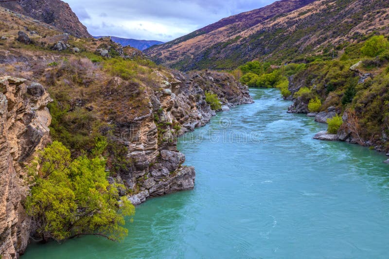 Kawarau River. New Zealand stock image. Image of kawarau - 48142015