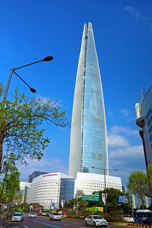 South Korea Jamsil Lotte World Tower Image stock éditorial Image du corée, monde 217527634