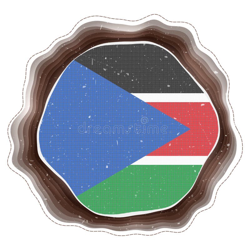 South Sudan flag in frame. stock vector. Illustration of juba - 260557259