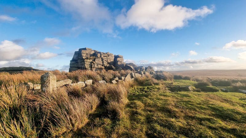 Dartmoor National Park Devon uk South Tawton Common, Hessary Tor. Dartmoor National Park Devon uk South Tawton Common, Hessary Tor