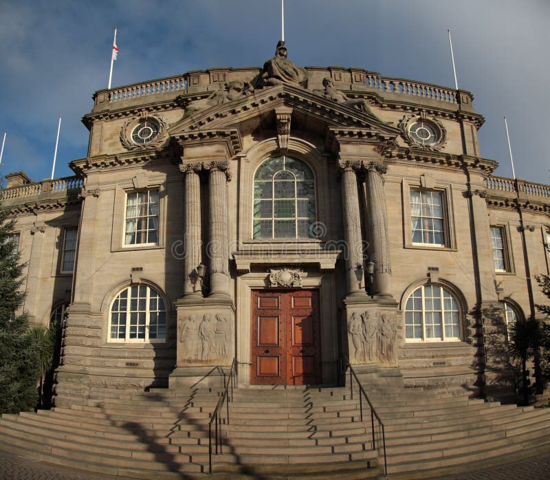 South Tyneside Council stock image. Image of hall, town 7248015