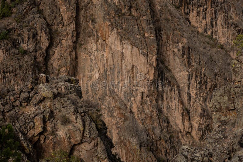 The South Wall Texture of Black Canyon Stock Photo Image of steep