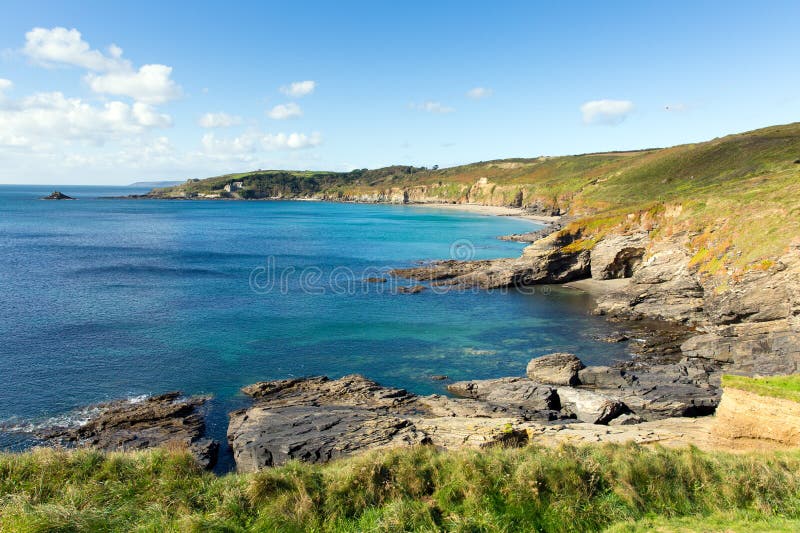 South West England coast in county of Cornwall