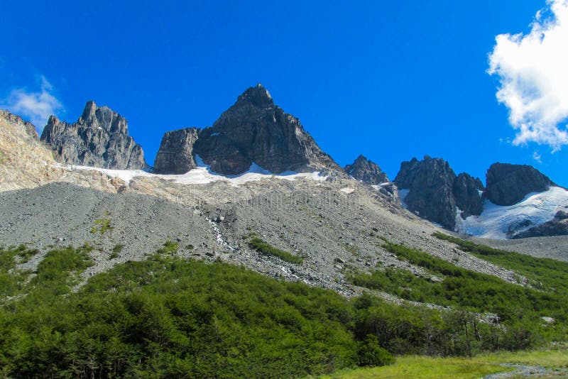 Southern Andes range Cerro Castillo in Chile