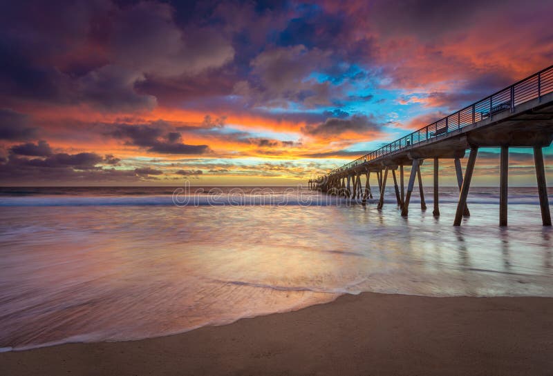 Southern California Pier at Sunset