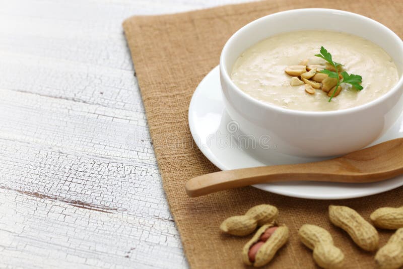 Southern peanut soup stock image Southern peanut soup stock image
