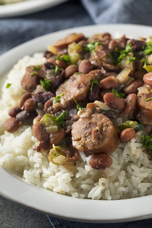Southern Red Beans and Rice Stock Photo - Image of cooking, dinner ...