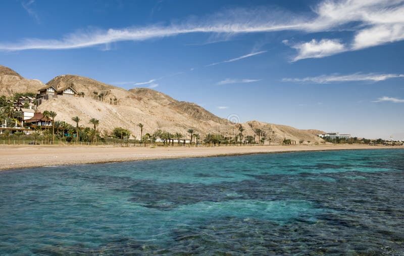 Southern beach of Eilat, Israel